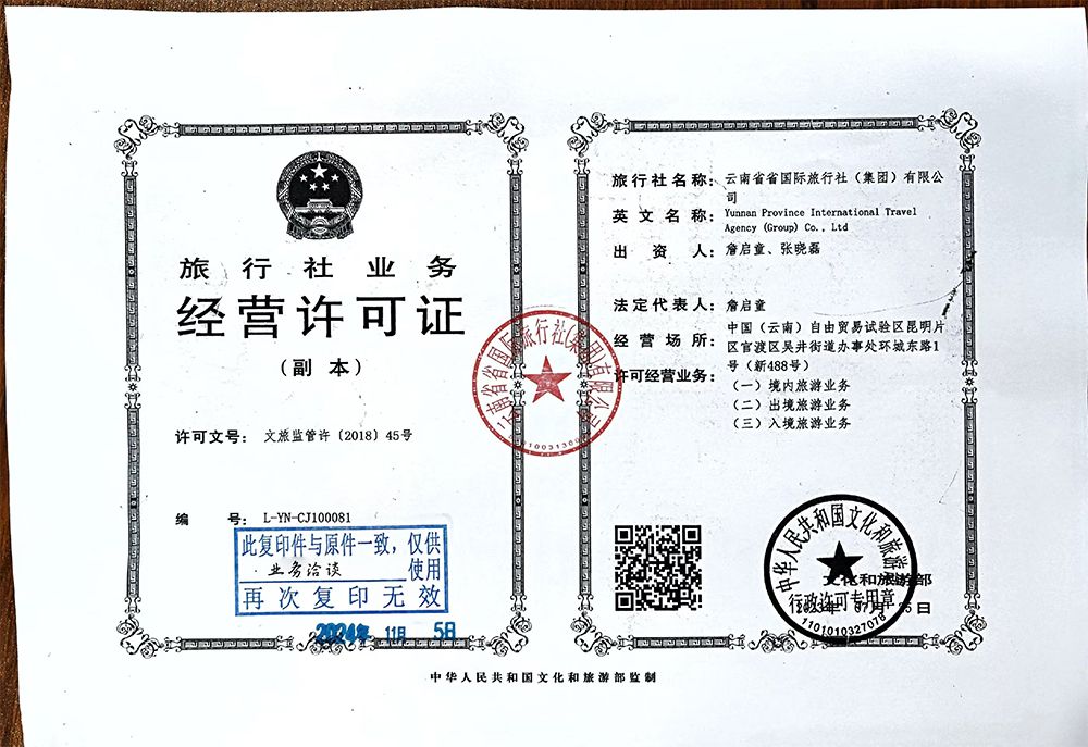 Travel Agency Business License